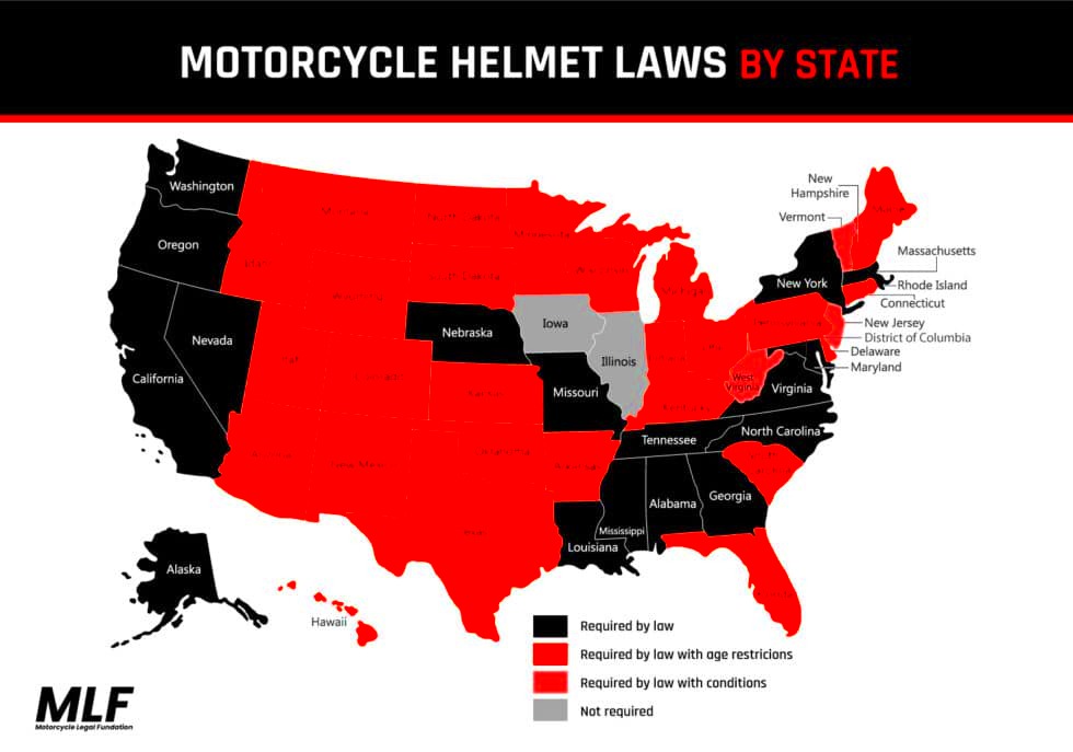 StatebyState Guide to Motorcycle Laws w Maps