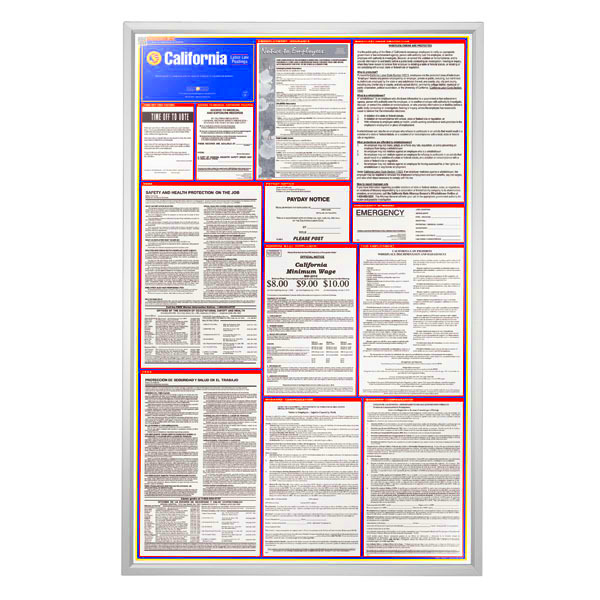 Labor Law Poster Frame Frame Poster Compliance HRdirect