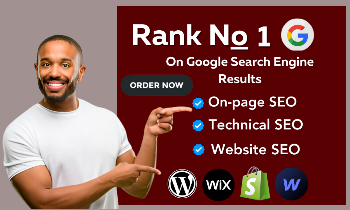 I will boost website SEO service optimization on WordPress, Shopify, Wix, and Webflow