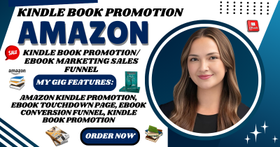 I will do Amazon Kindle book promotion eBook marketing funnel