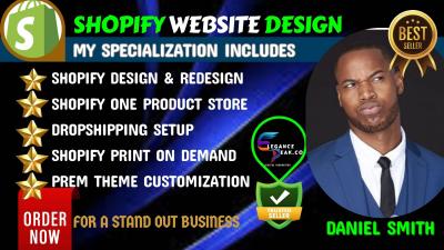i will transform your shopify store, website with expert design and customization