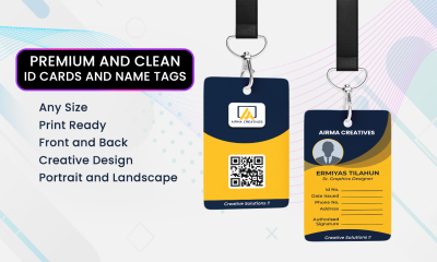 I will design premium ID card, badge, and name tag for your business in 24 hrs