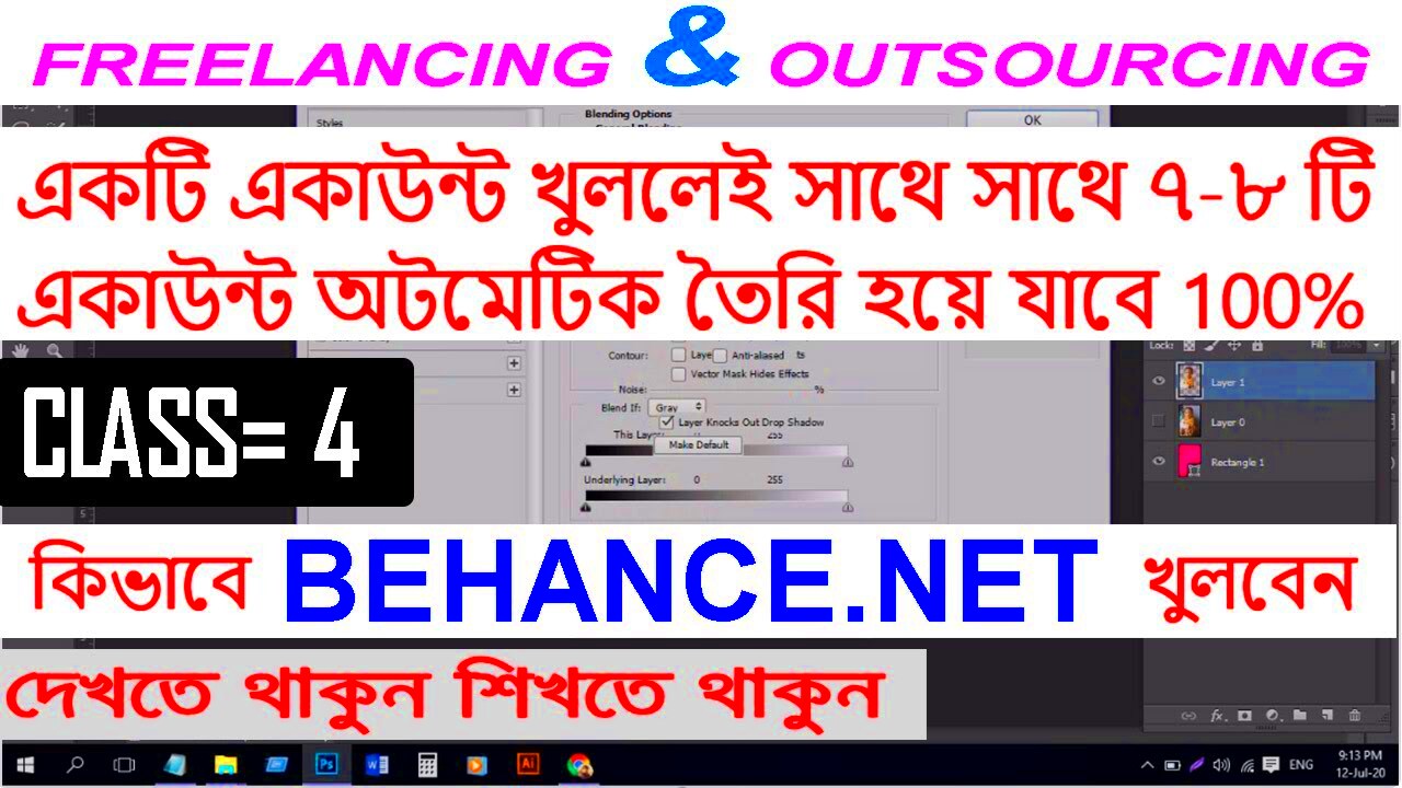 Create Behance account freelancing TutoRiaL Behance freelancing 