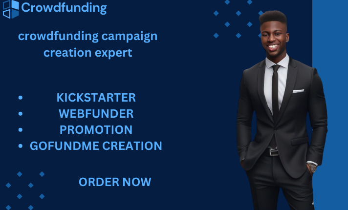 I will do crowdfunding campaign creation promotion on gofundme kickstarte