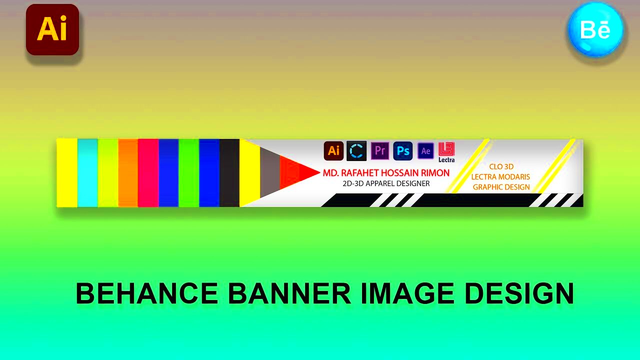 How to Make Behance Banner Design Behance Banner Size Behance New 