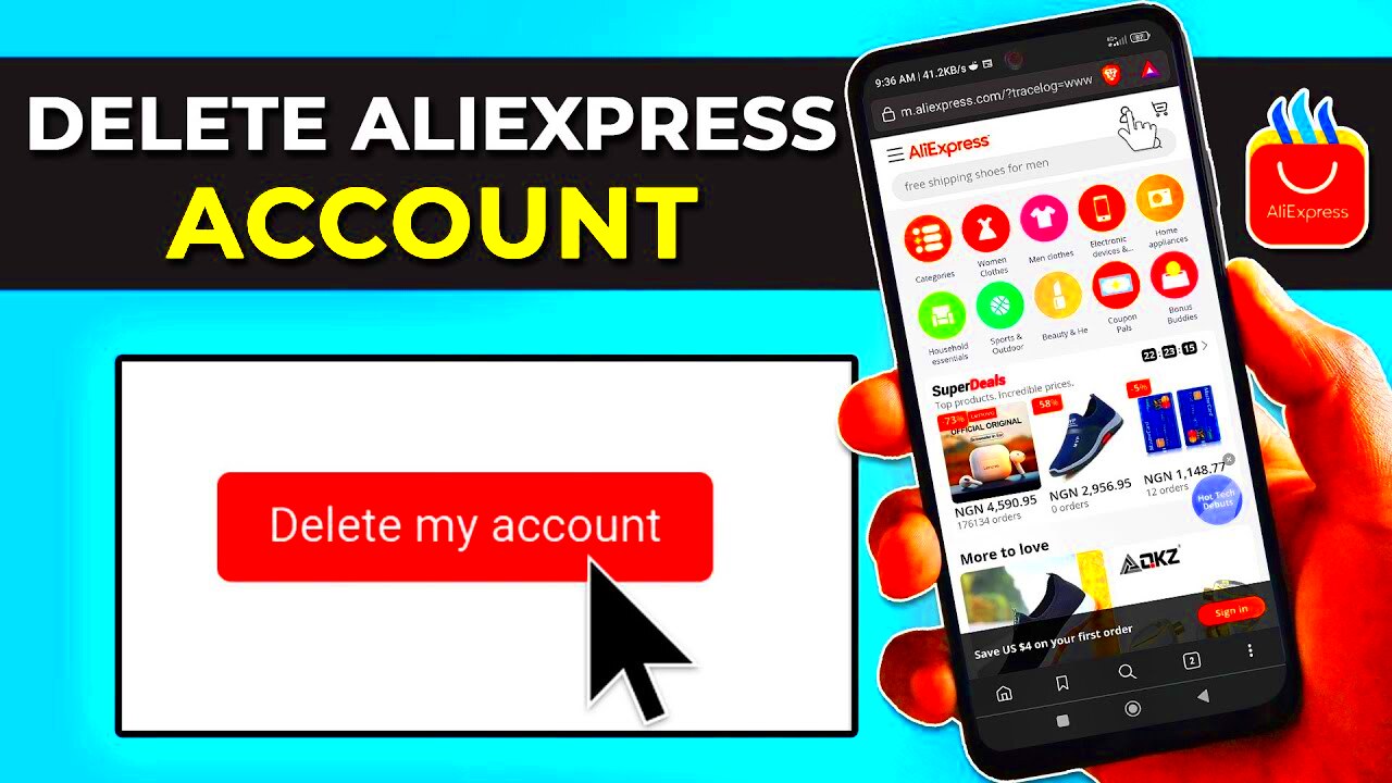 How To Delete Your AliExpress Account YouTube