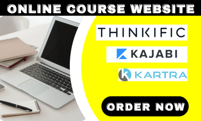 I will thinkific online course thinkific website kartra kajabi online course website