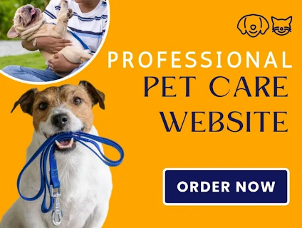 I will create a website for pet care, including dog walking