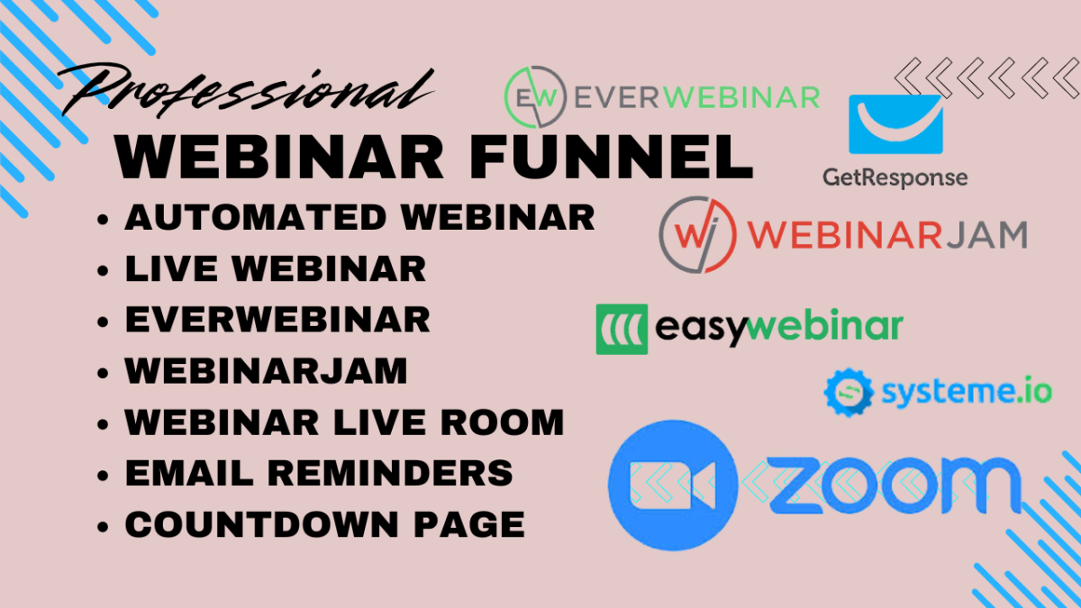 I will boost your brand authority with a powerful webinar funnel