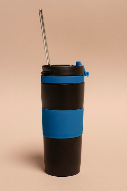 Reusable Thermos with Straw – Free Download