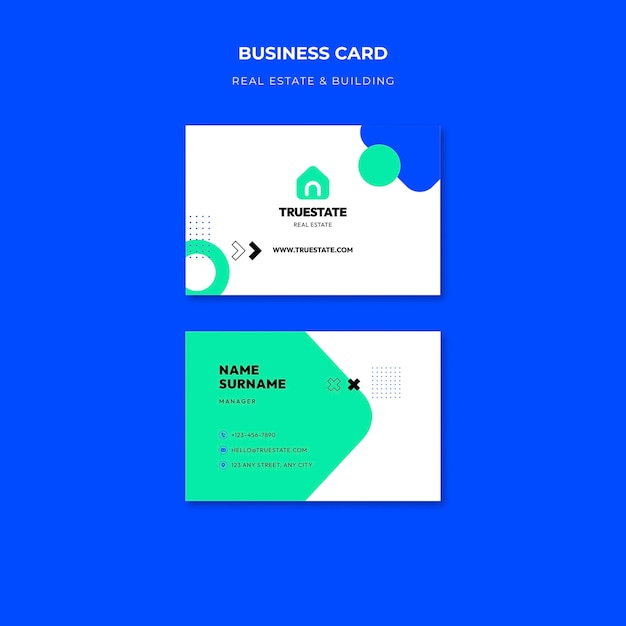 Real Estate Business Card Template