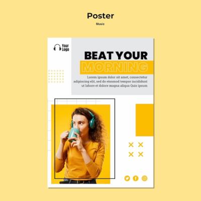 Music Platform Poster Template