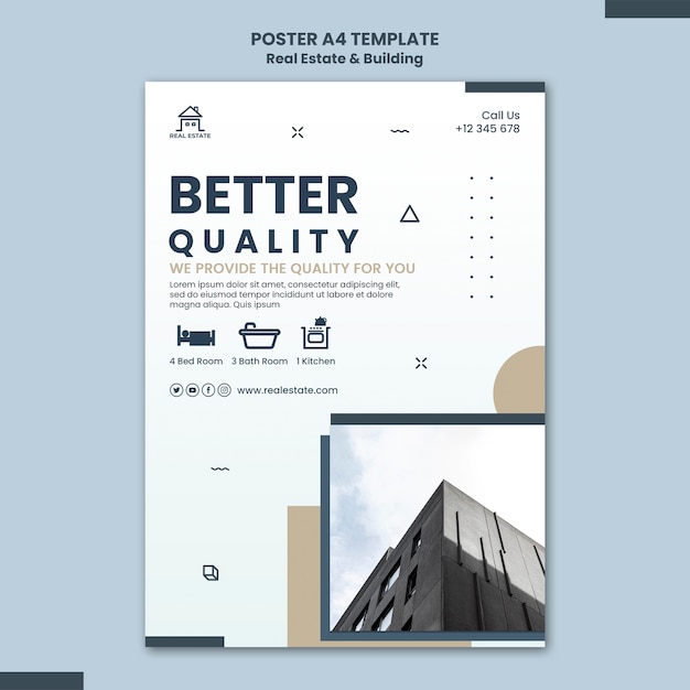 Real Estate Quality Poster Template