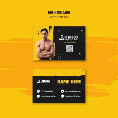 Flat Design Gym Template – Free Download