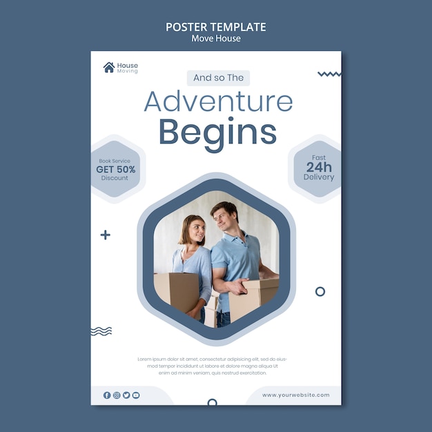 House Moving Service Print Template