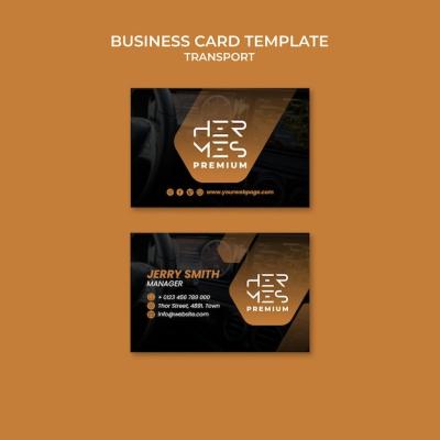 Gradient transport business card