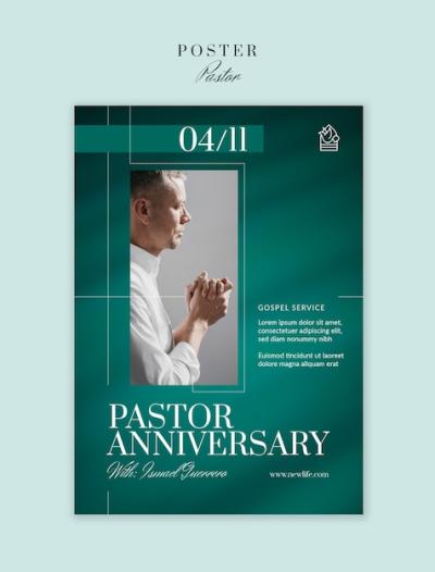 Download Pastor Template Design for Free – PSD Templates