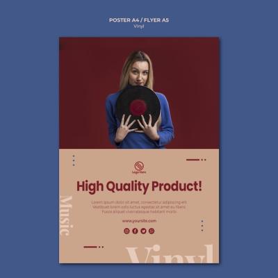 Vinyl High Quality Product Poster Template