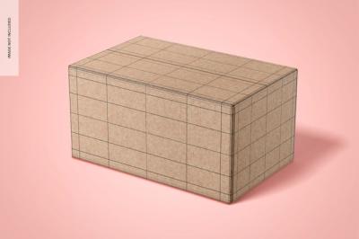 Mailing Box Mockup Perspective