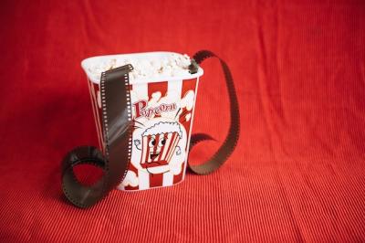 Bucket with Popcorn and Film