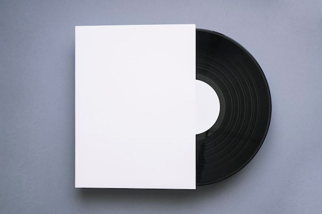 Vinyl Mockup with Paper