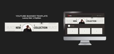 Luxury Men’s Fashion YouTube Banner Template