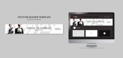 Women’s Fashion YouTube Banner Template