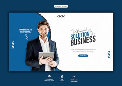 Business Promotion and Corporate Web Banner Template