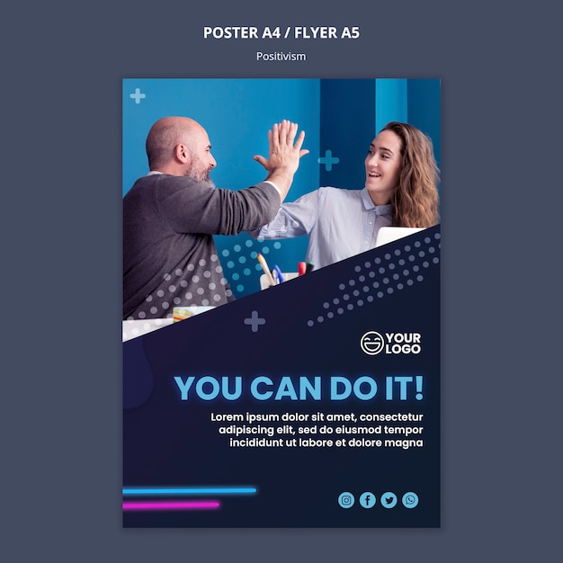 Optimism and Positivism Poster Template