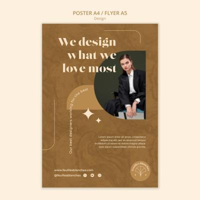 Fashion Design Poster Template For Free Download