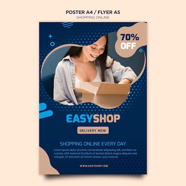 Shopping online poster free download