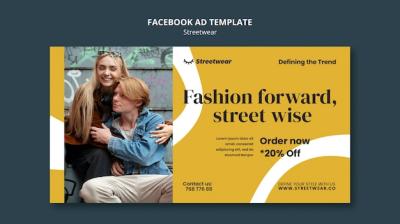 Social Media Promo Template for Streetwear Fashion Shopping