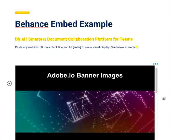 How to Embed Behance Inspirations Into Your Documents