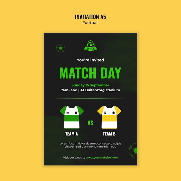 Soccer Template Design