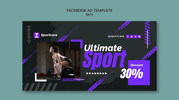 Flat Design Sport Template