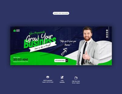 Digital Marketing Agency and Corporate Facebook Cover Template