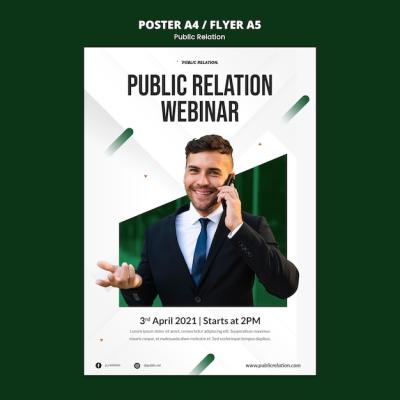 Public Relations Poster Template