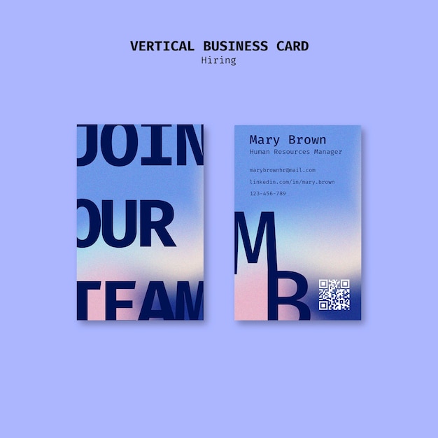 Business Card Template for Free Download