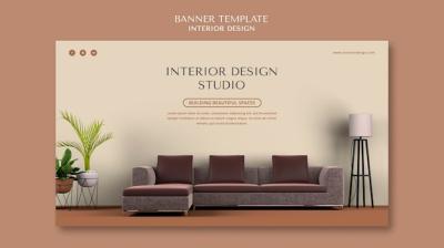 Interior design banner template – Free Stock Photo Download