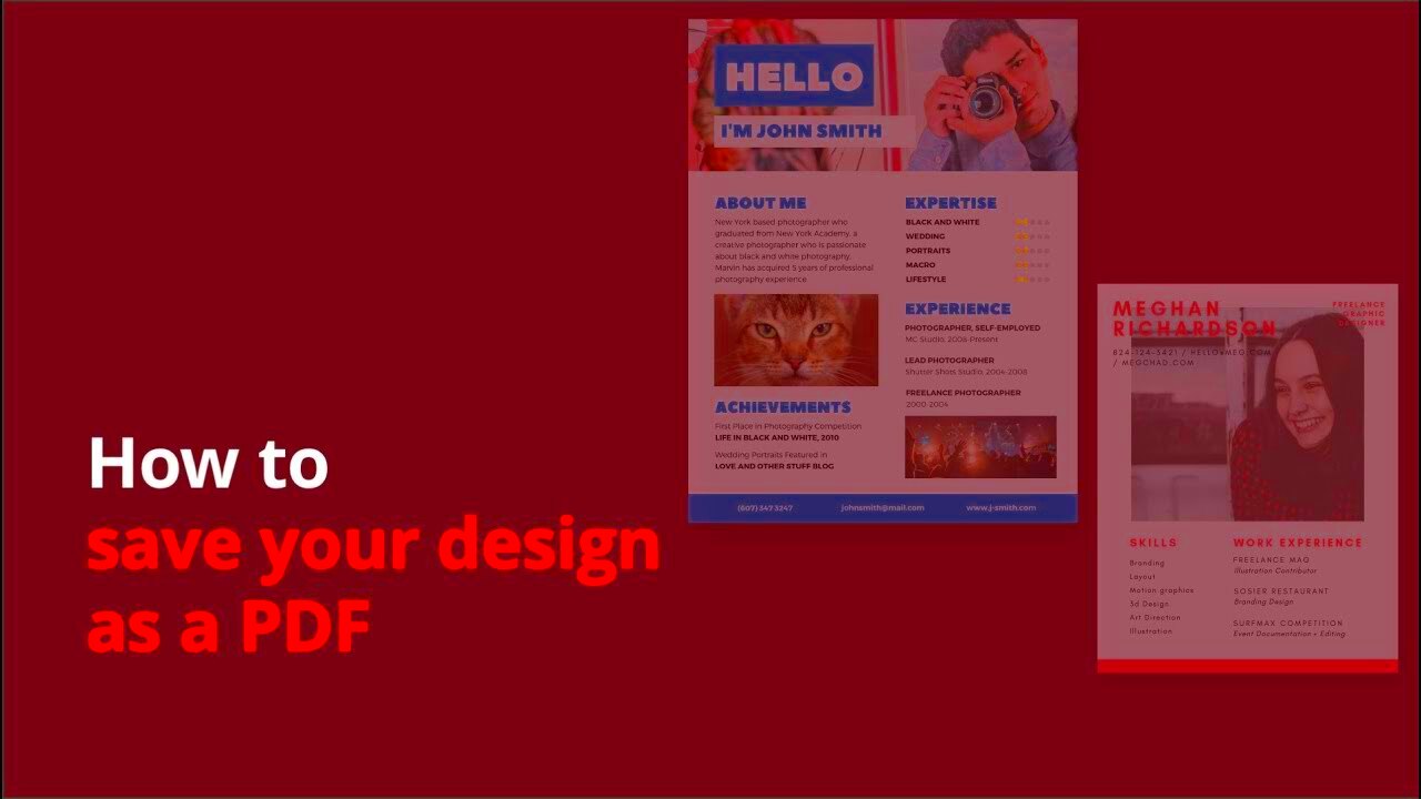 How to save your design as a PDF YouTube