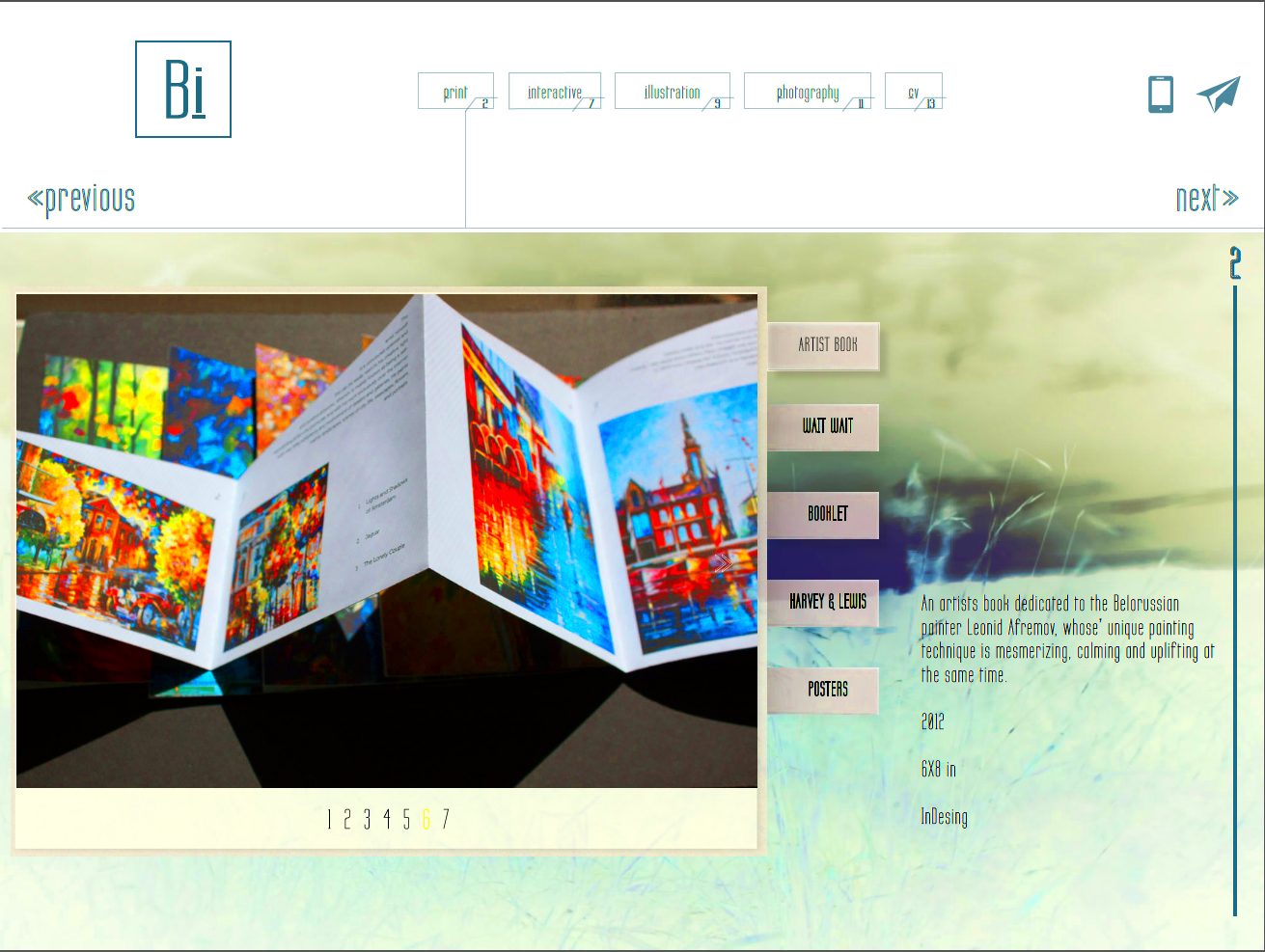 Interactive PDF Portfolio Behance