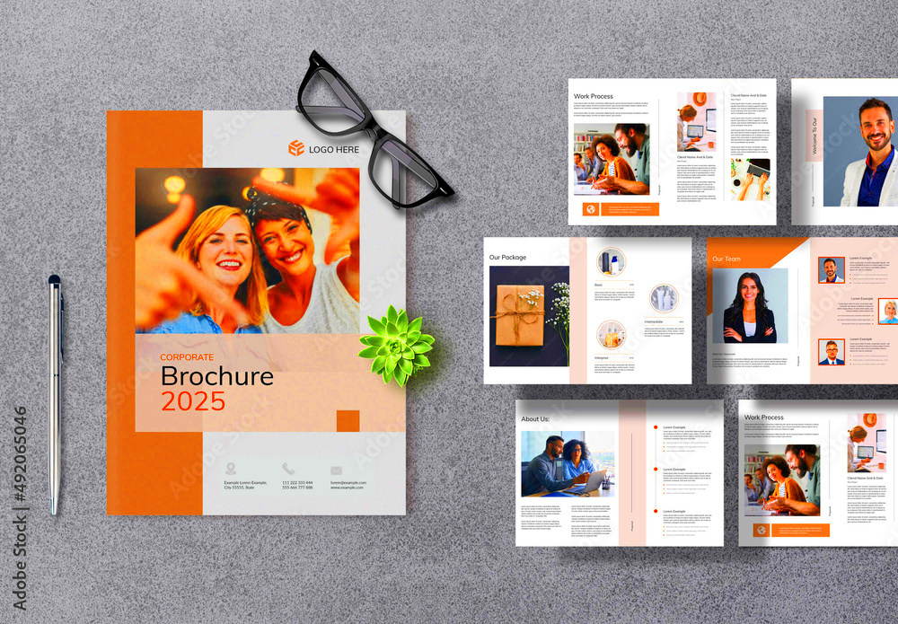 Brochure Layout Stock Template Adobe Stock