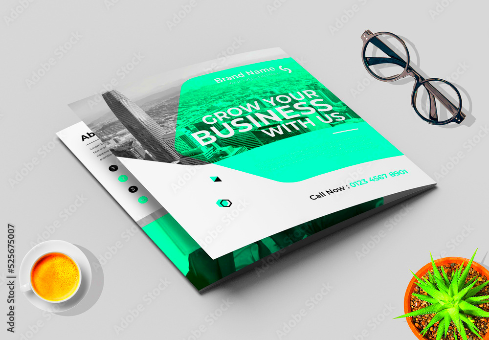 Brochure Design Layout Stock Template Adobe Stock