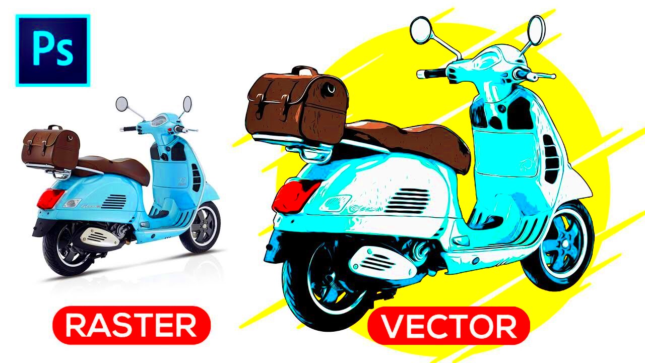 How to Vectorize an Image Photo to Vector Photoshop Tutorial 