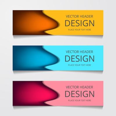 Vector Abstract Web Banner Design Template Collection – Free Download