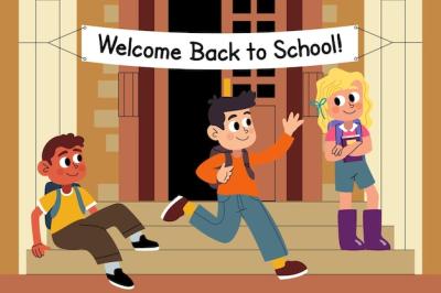 Back to School Illustration for Kids