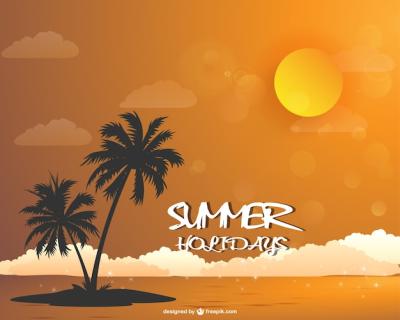 Summer Beach Landscape Wallpaper – Free Download