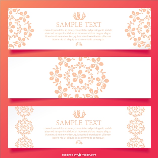 Floral Ornamental Banner Design