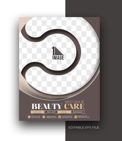 Beauty Care A4 Business Flyer Poster Brochure Design Template