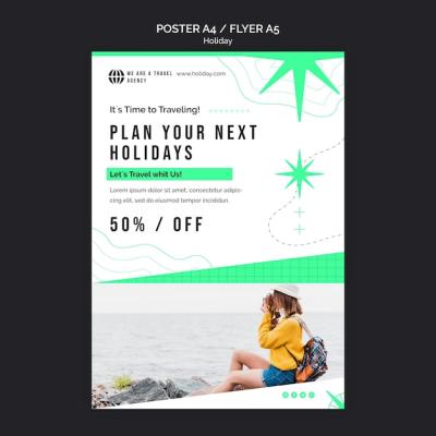 Holidays Print Template with Photo